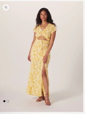 The Normal Brand Ezra Crepe Cinch Dress Sz Medium
